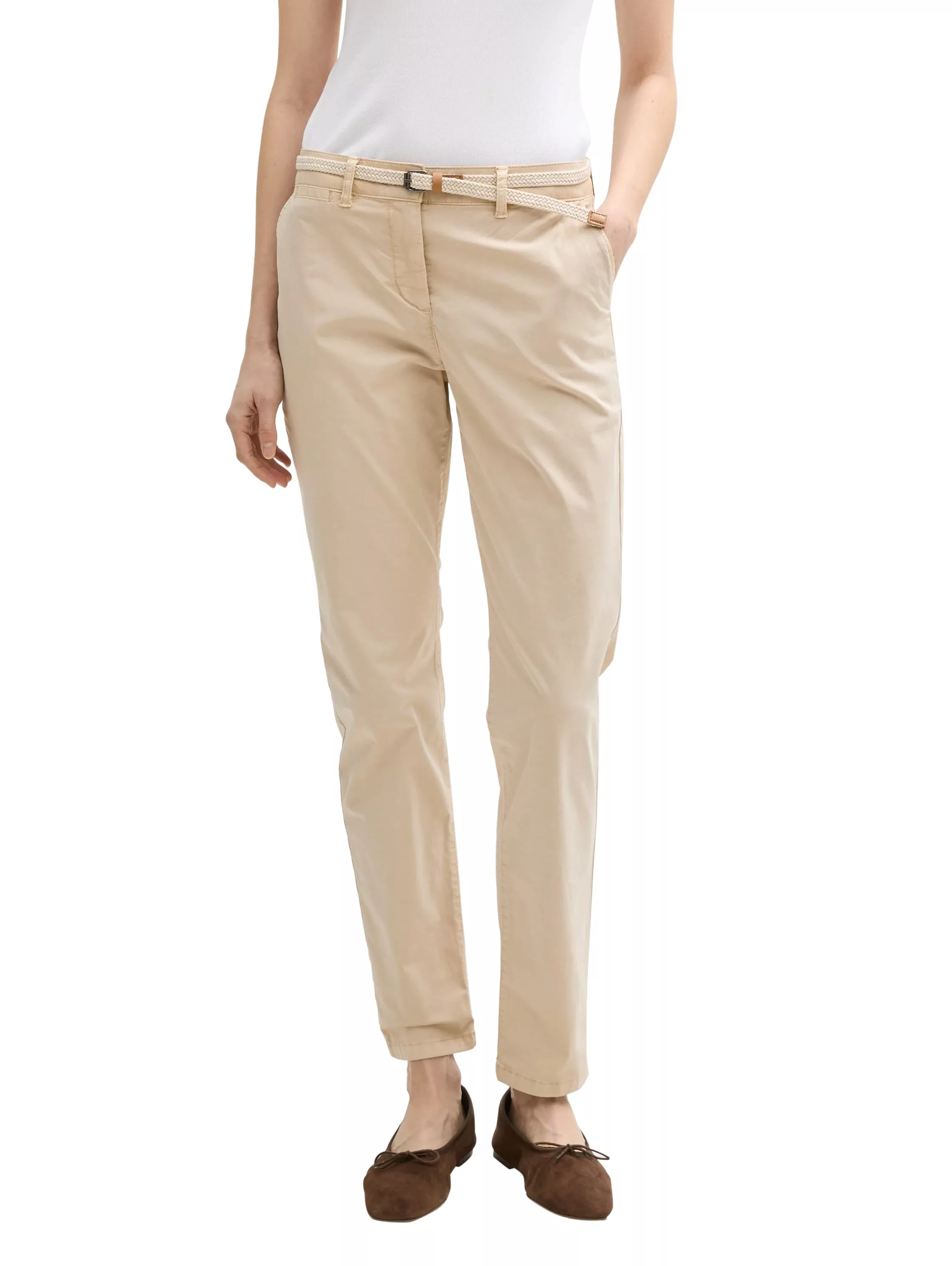 TOM TAILOR Chinohose mit Gürtel günstig online kaufen