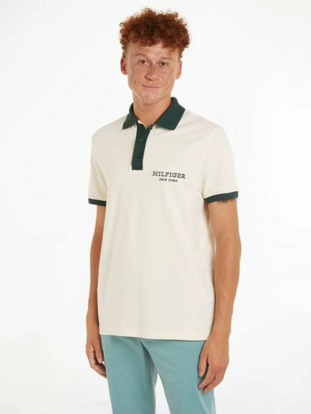 Tommy Hilfiger Poloshirt MONOTYPE RINGER REG POLO kontrastfarbene Details günstig online kaufen