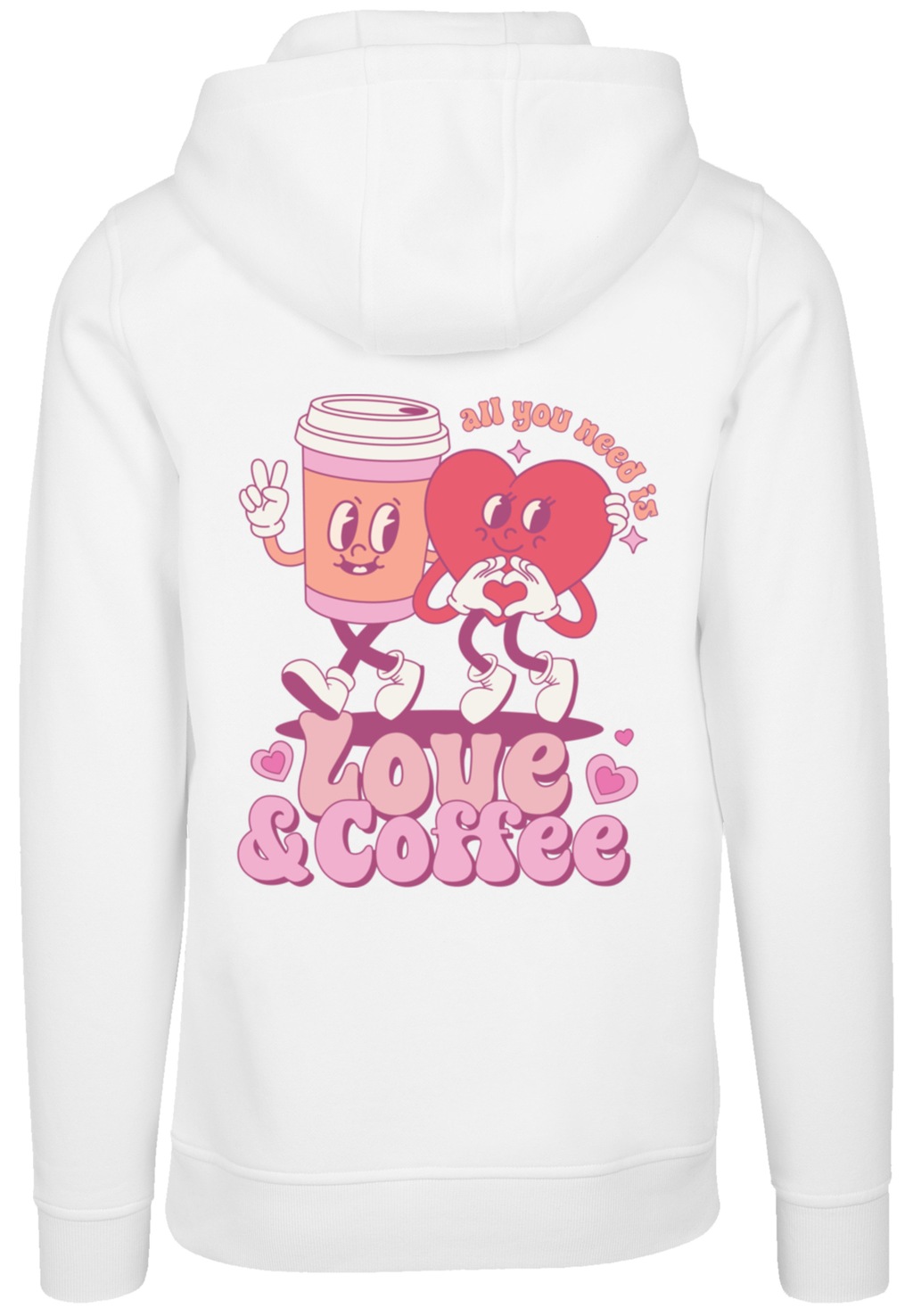 F4NT4STIC Kapuzenpullover "Love and Coffe Valentinstag", Premium Qualität günstig online kaufen