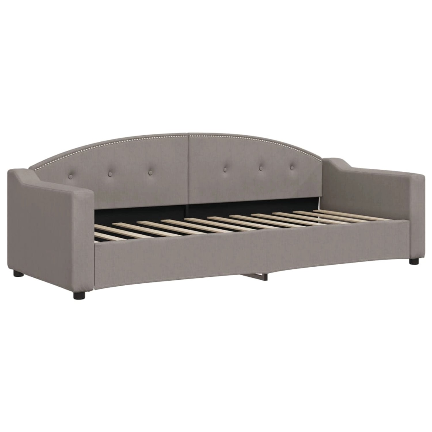 vidaXL Gästebett Tagesbett Taupe 80x200 cm Stoff Gästebett Schlafsofa Grau günstig online kaufen