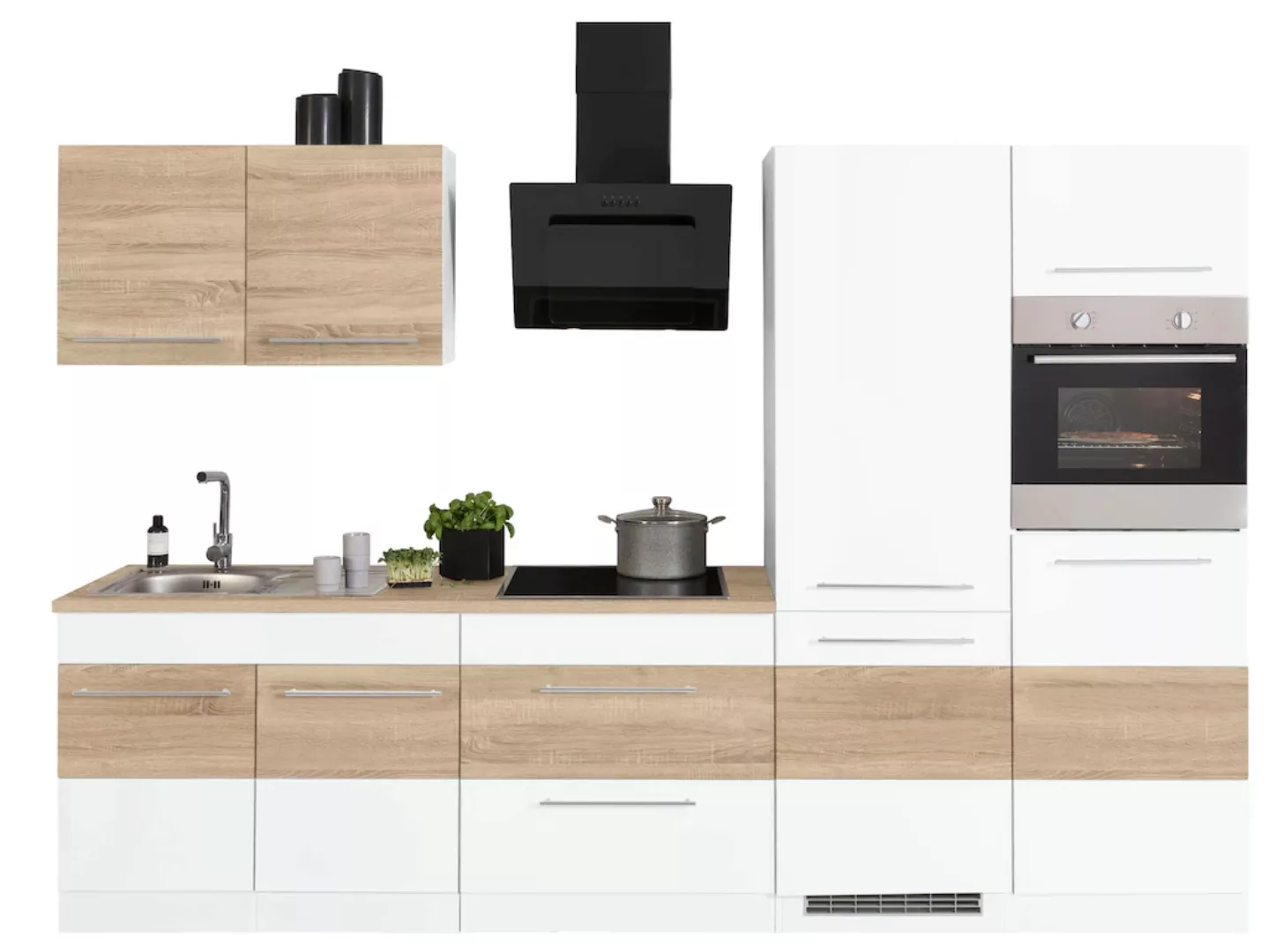 HELD MÖBEL Küchenzeile "Trient", mit E-Geräten, Breite 300 cm günstig online kaufen