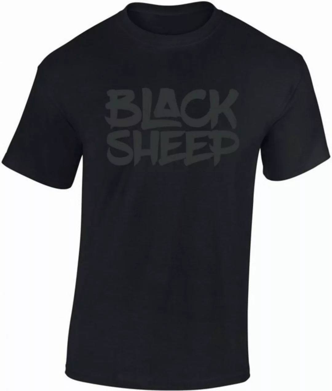 Baddery Print-Shirt "Black Sheep" - Schwarzes Schaf - Urban Streetwear Hip- günstig online kaufen