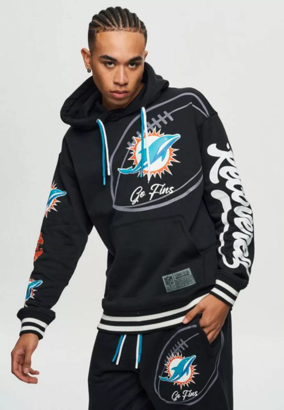 Recovered Hoodie NFL Dolphins Go Fins günstig online kaufen