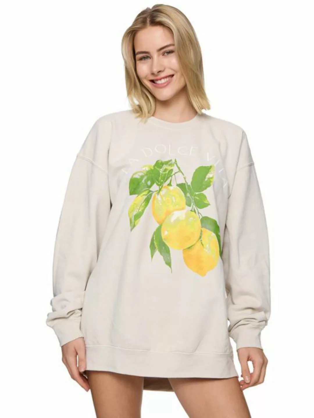 Worldclassca Sweatshirt Worldclassca Oversized Sweatshirt LA DOLCE VITA Pri günstig online kaufen