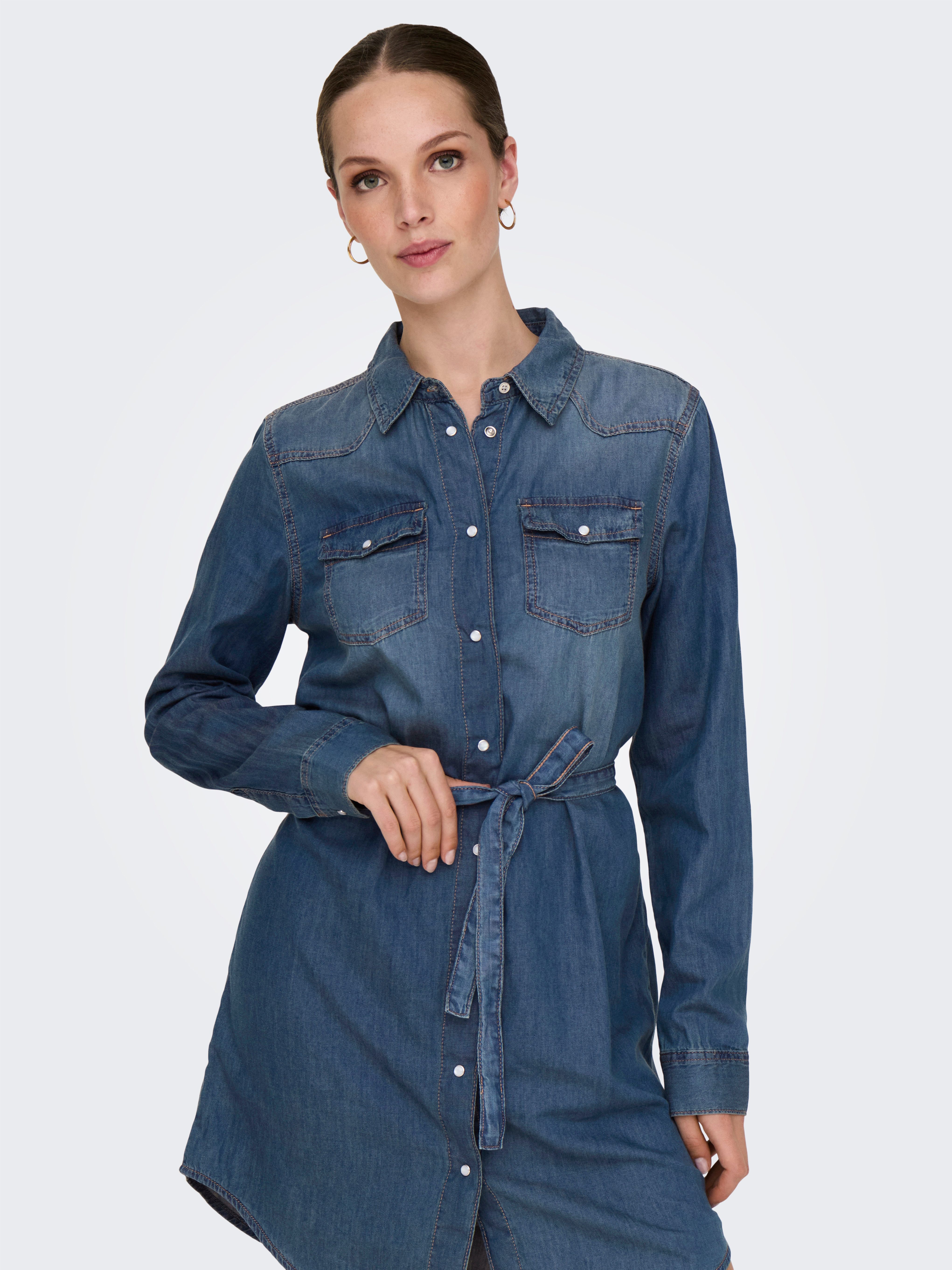 ONLY Midikleid ONLALEXA BELT DNM DRESS günstig online kaufen