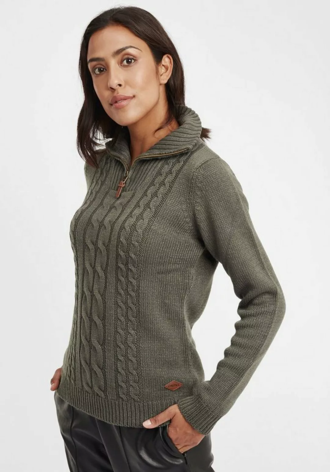 OXMO Strickpullover OXCarry Strickpulli mit Stehkragen günstig online kaufen