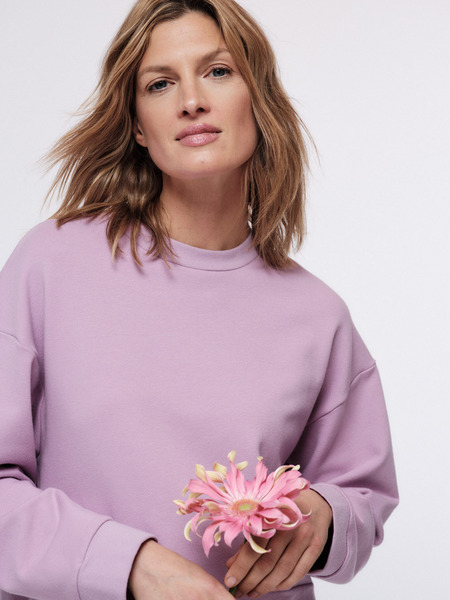 Boxy-sweatshirt Aus Bio-baumwolle günstig online kaufen