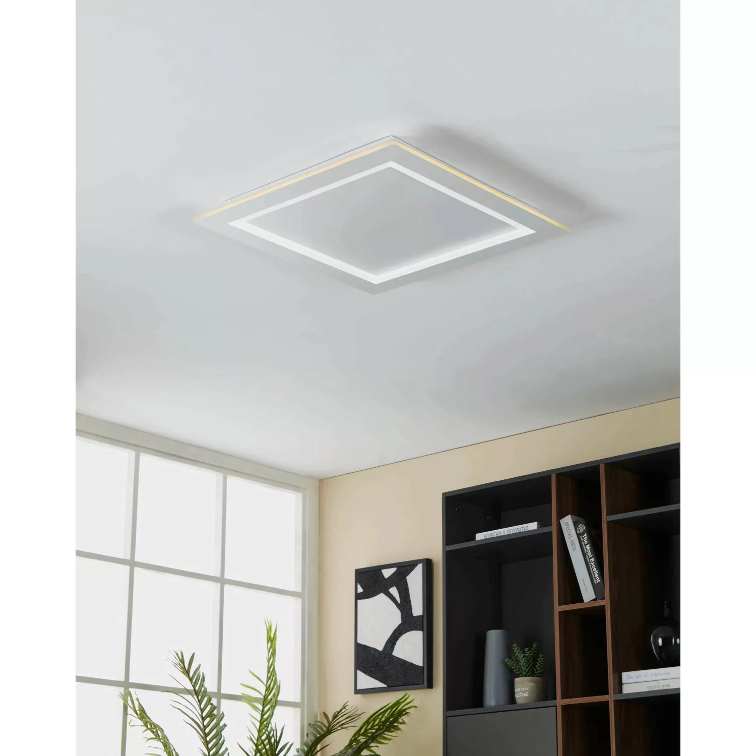 Eglo LED-Deckenleuchte Padrogiano-Z 59,5 cm x 59,5 cm Weiß günstig online kaufen