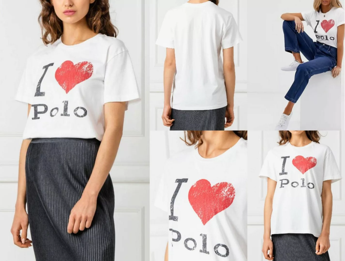 Ralph Lauren T-Shirt POLO RALPH LAUREN BIG HEART T-shirt Loose Fit Luxury C günstig online kaufen