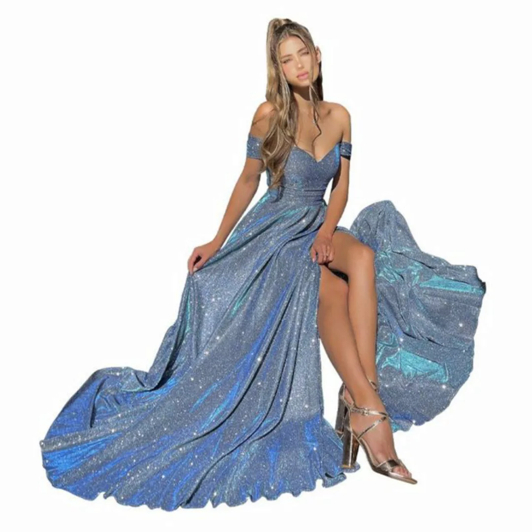 jalleria Dirndl Sexy und modisches, paillettenbesetztes Kleid mit großem Ro günstig online kaufen