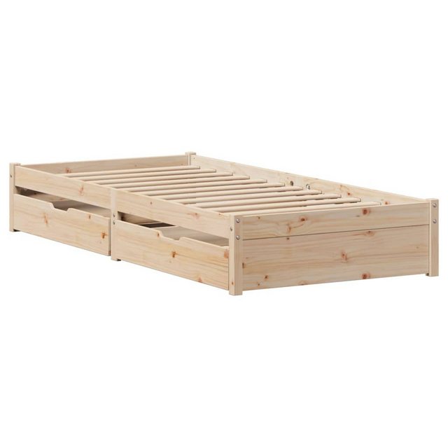 vidaXL Bett Massivholzbett ohne Matratze 75x190 cm Kiefernholz günstig online kaufen