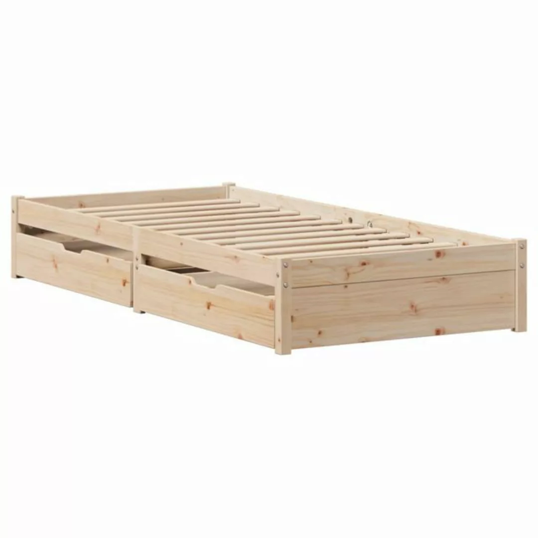 vidaXL Bett, Massivholzbett ohne Matratze 75x190 cm Kiefernholz günstig online kaufen