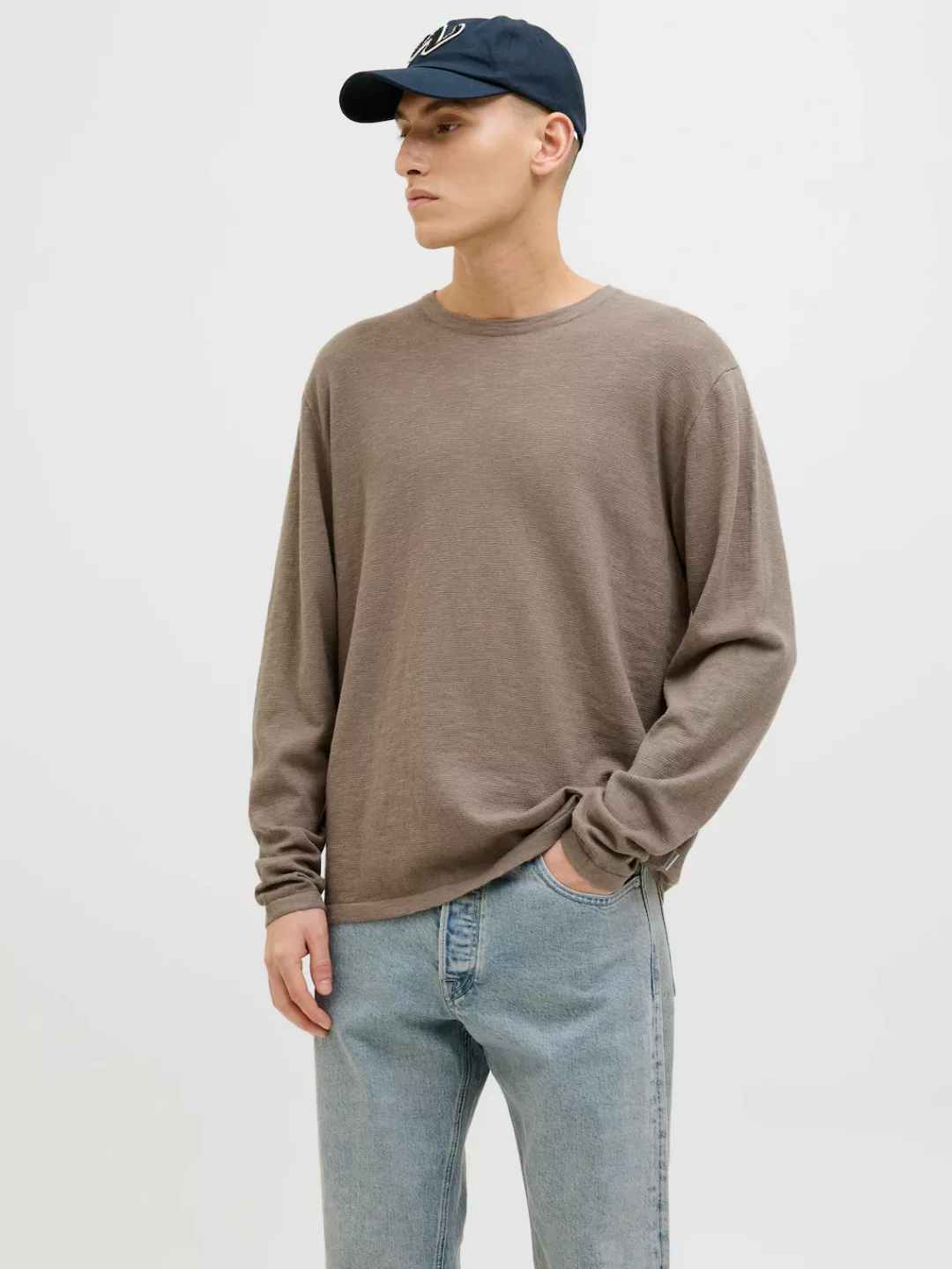 Jack & Jones Rundhalspullover "JJESUMMER KNIT CREW NECK SN", mit Rundhalsau günstig online kaufen