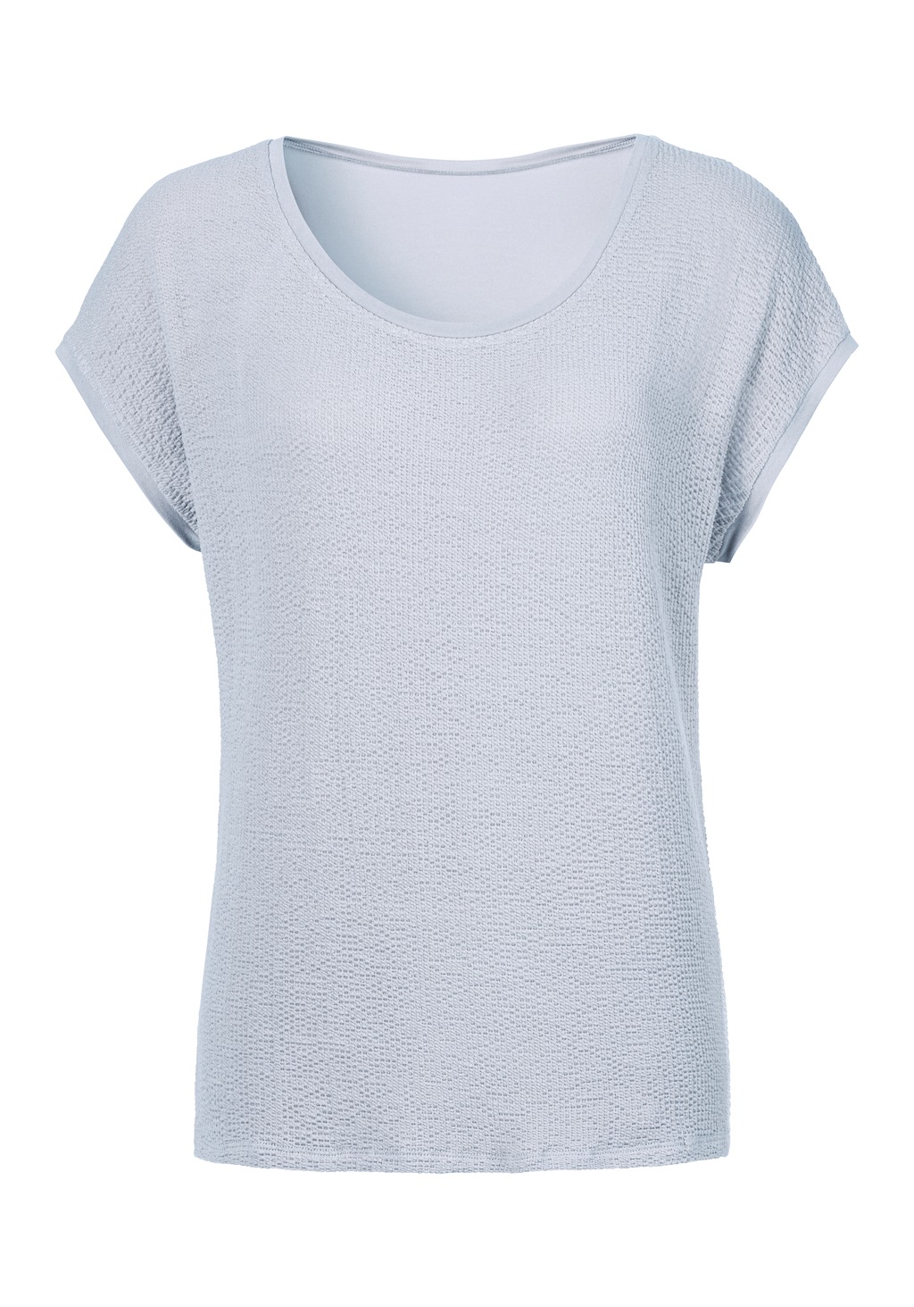 LASCANA T-Shirt aus modischem Materialmix günstig online kaufen