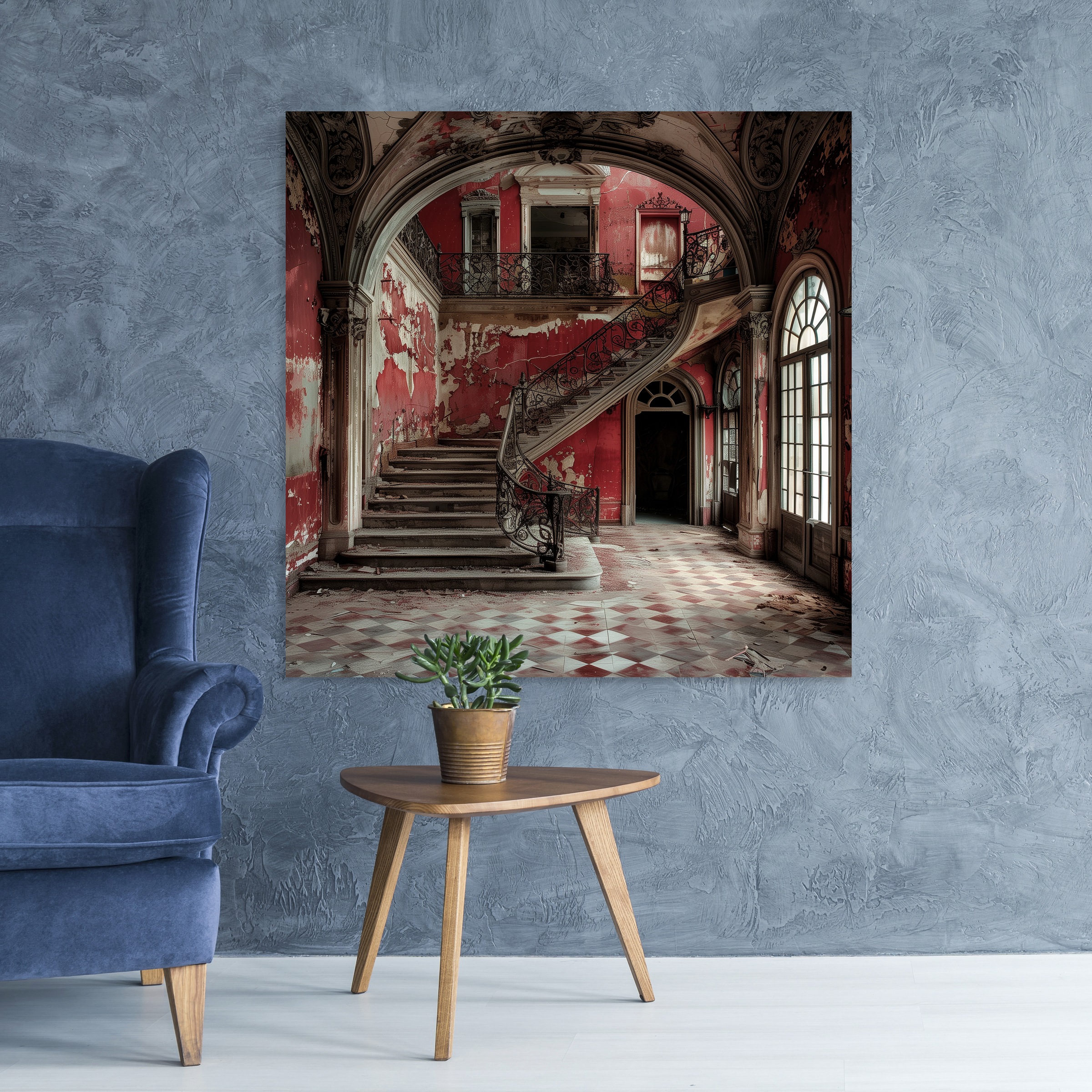 queence Acrylglasbild "Ruine", Architektonische Elemente-Elemente der Archi günstig online kaufen