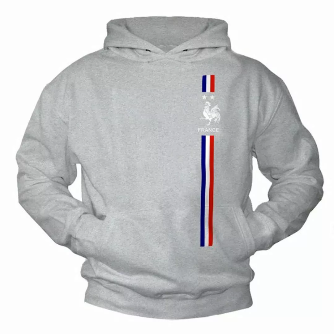 MAKAYA Kapuzenpullover Frankreich Flagge Fußball Trikot T-Shirt mit Kapuze günstig online kaufen