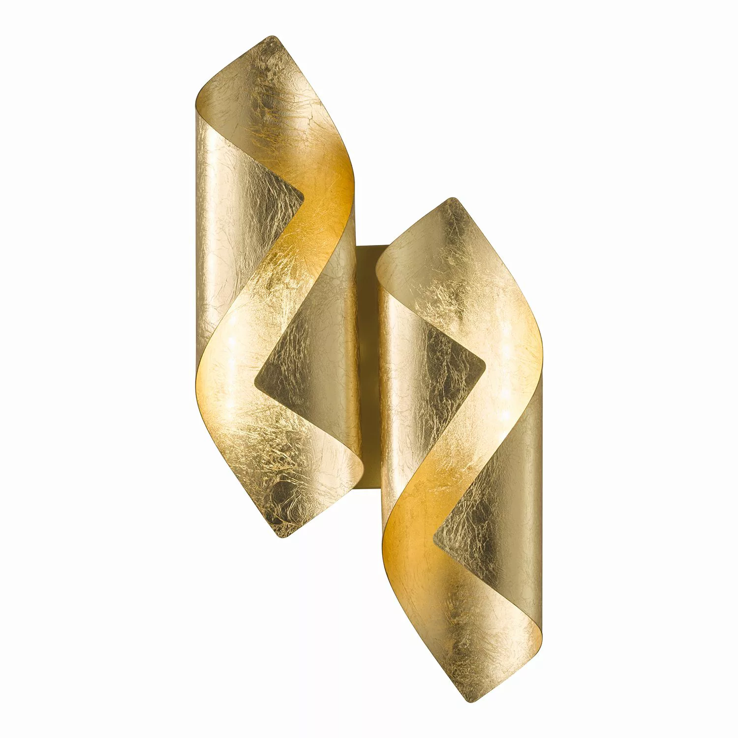 home24 Wofi LED-Wandleuchte Safira Gold Eisen 2-flammig 3W 21x10x42 cm (BxH günstig online kaufen