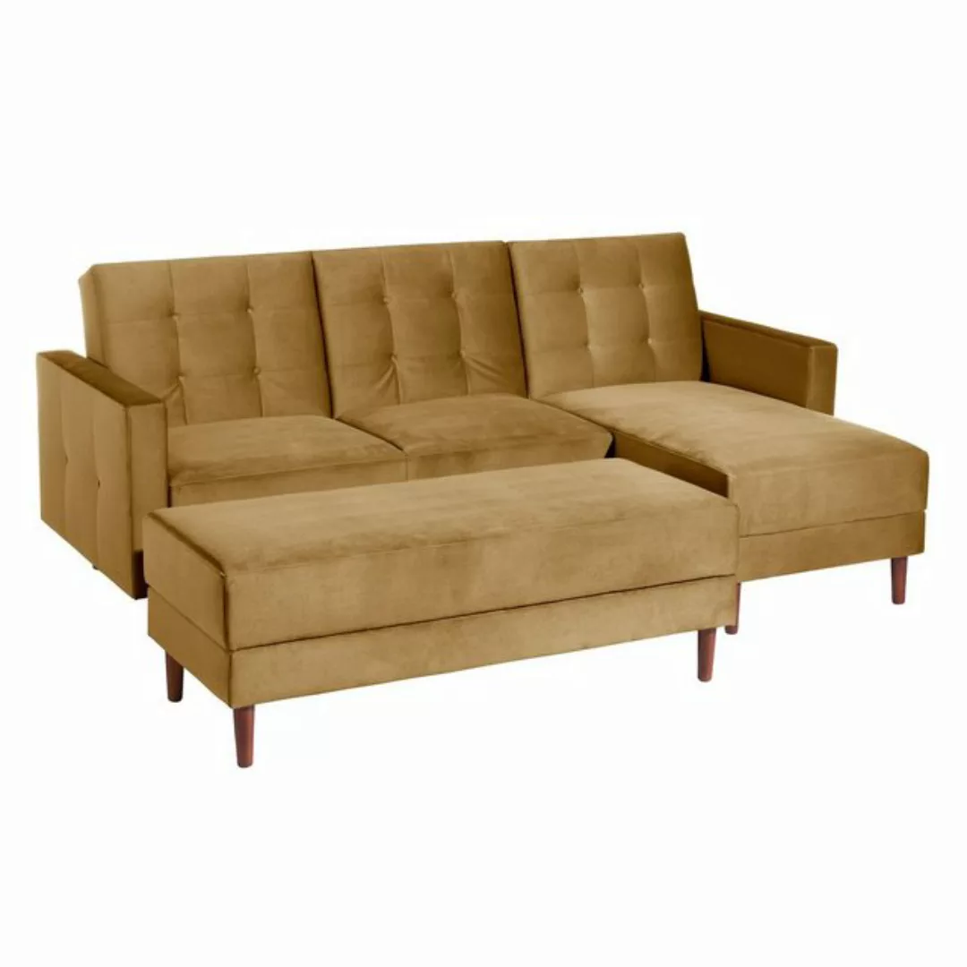 Max Winzer® Sofa Easy Relax, Funktionssofa mit Hocker Samt günstig online kaufen