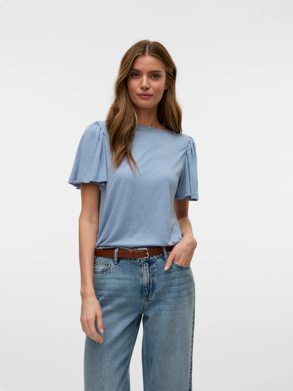 Vero Moda Kurzarmshirt "VMPALOMA ONELLA SS BOATNECK TOP VMA NOOS" günstig online kaufen