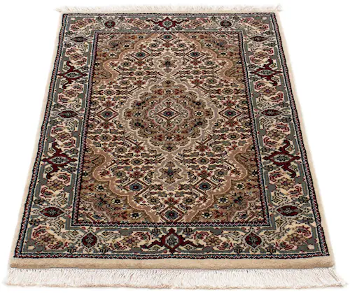 morgenland Wollteppich »Täbriz - 50 Raj Blumenmuster Rosso scuro 90 x 60 cm günstig online kaufen