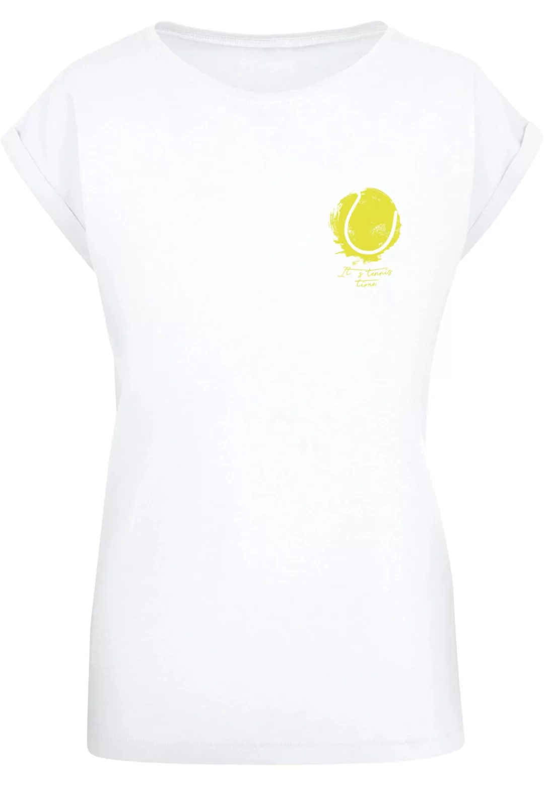 Merchcode T-Shirt "Merchcode Damen Ladies Its Tennis Time Extended Shoulder günstig online kaufen