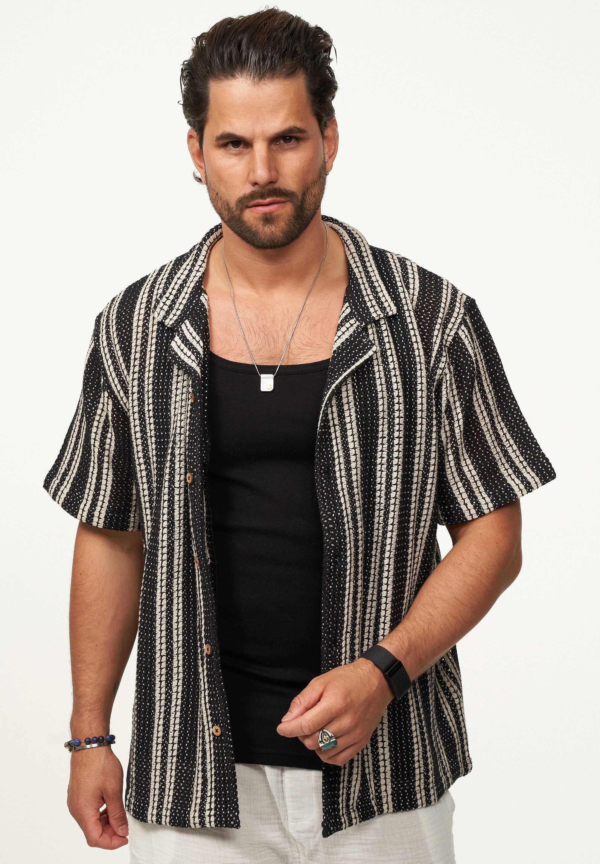 SOULSTAR Kurzarmhemd im Vintage Summer-Look Herren günstig online kaufen