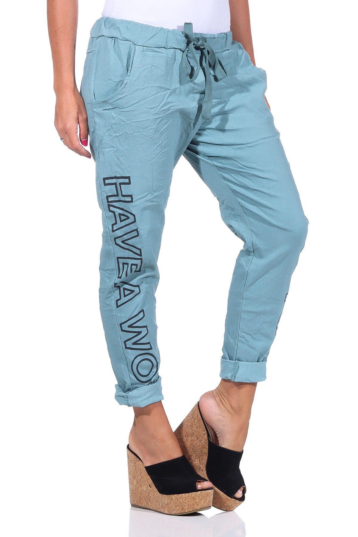 Mississhop Jogginghose Damen Hose Freizeithose Stoffhose günstig online kaufen
