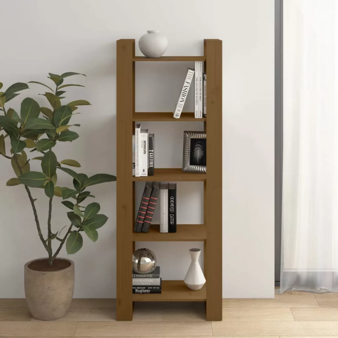 Vidaxl Bücherregal/raumteiler Honigbraun 60x35x160cm Massivholz Kiefer günstig online kaufen