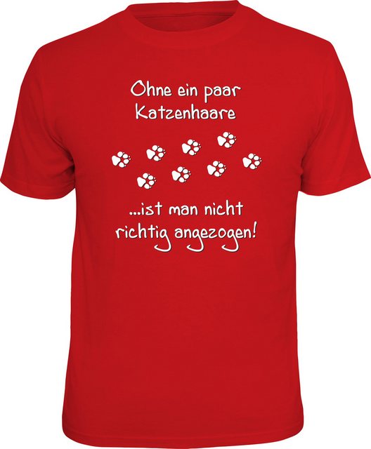 RAHMENLOS® T-Shirt Ohne ein paar Katzenhaare ist man nicht richtig angezoge günstig online kaufen