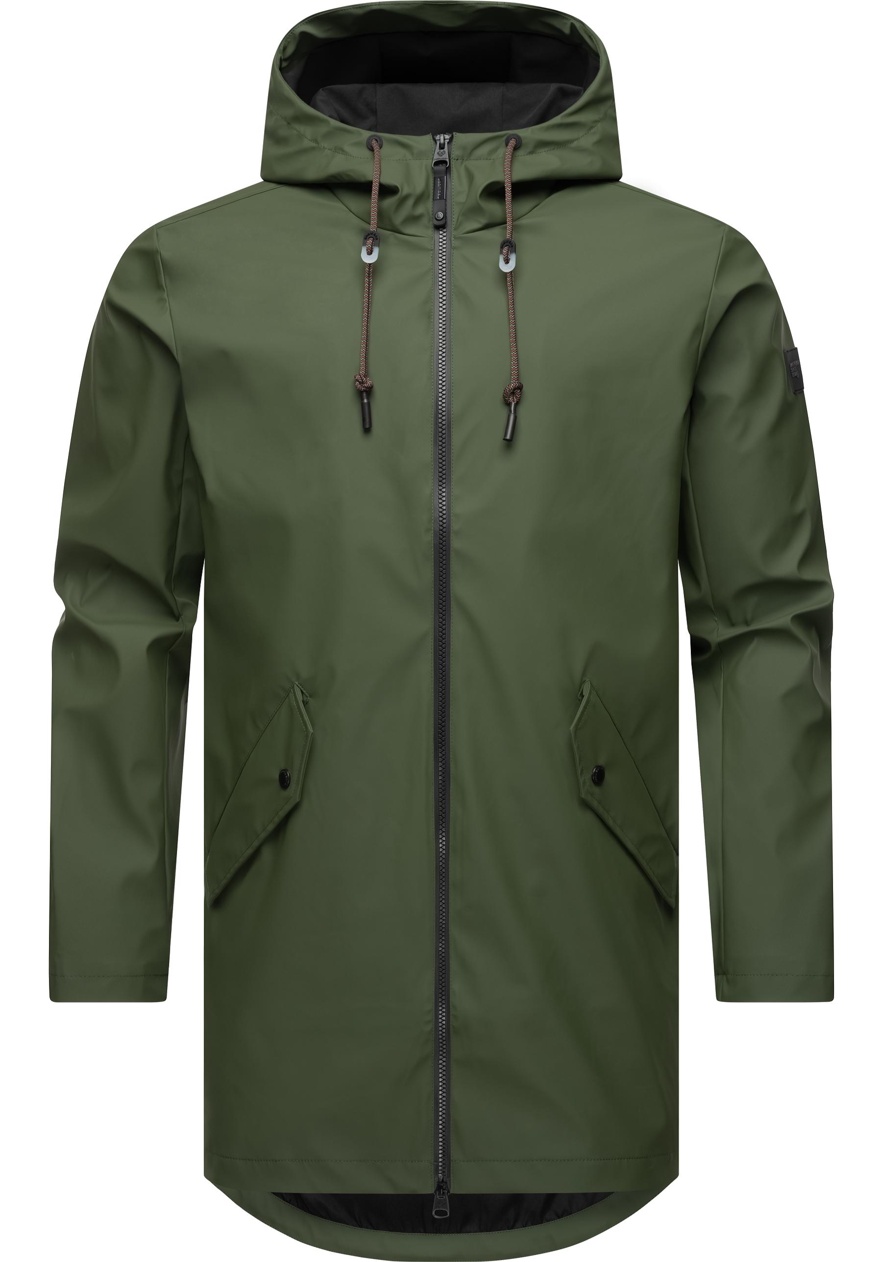 Ragwear Regenmantel "Sanwoy", Lange, wasserdichte Herren Regenjacke mit Kap günstig online kaufen