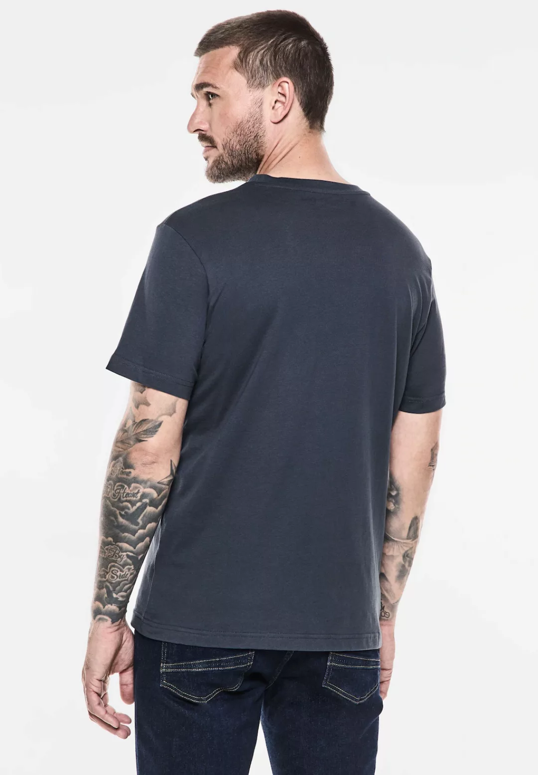 STREET ONE MEN T-Shirt, aus reiner Baumwolle günstig online kaufen