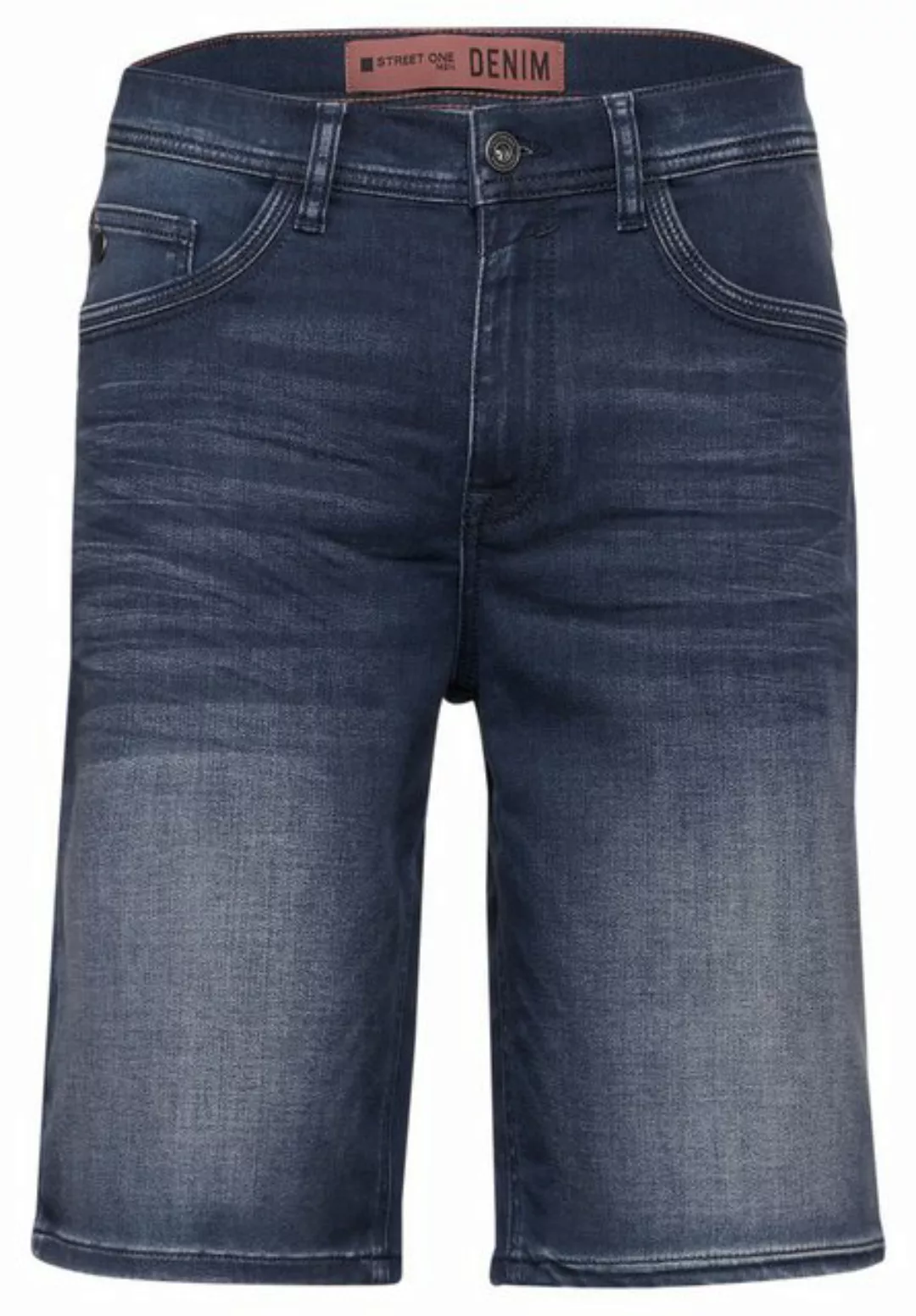 STREET ONE MEN Regular-fit-Jeans, in dunkelblauer Waschung günstig online kaufen