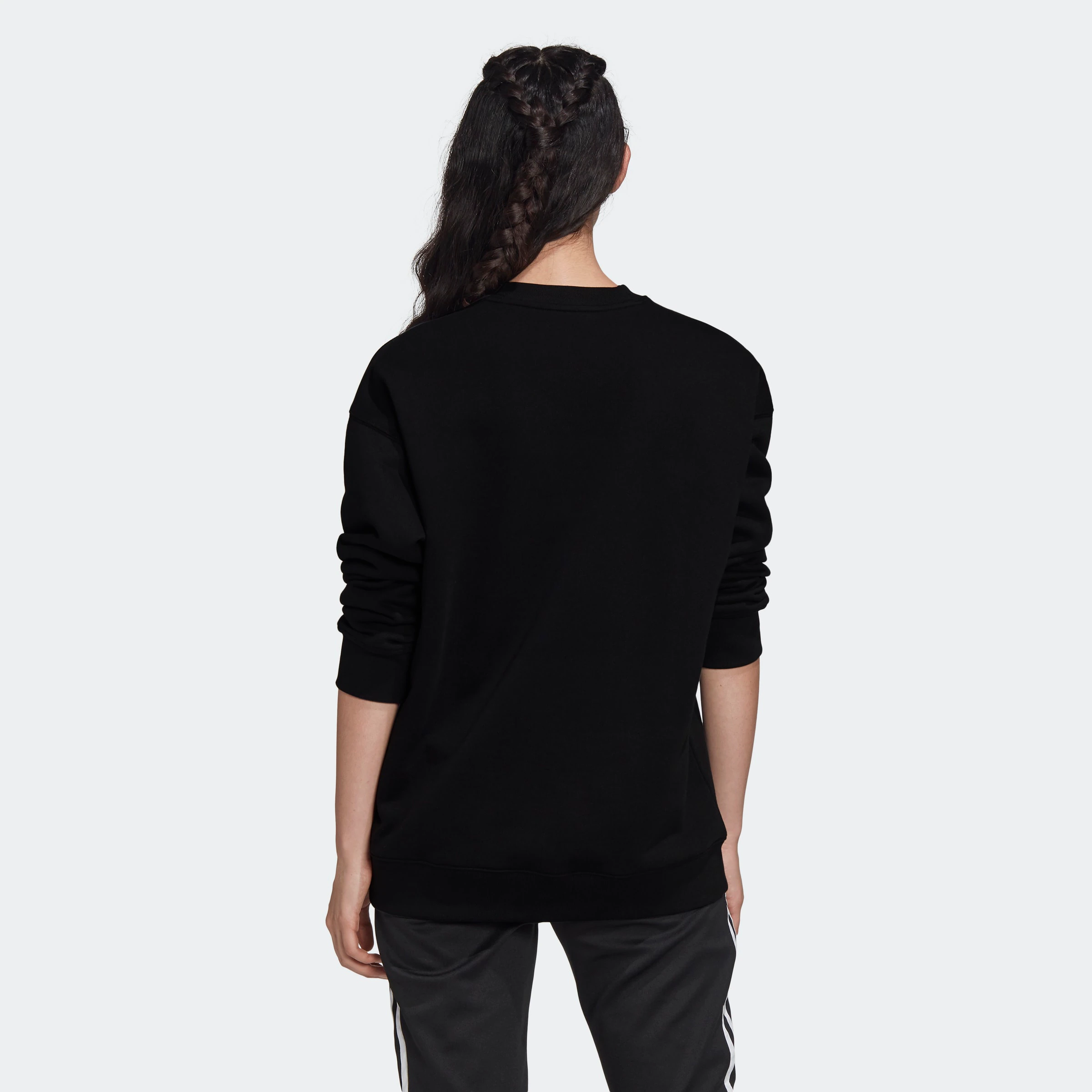 Adidas Originals Trefoil Crew Sweatshirt 34 Black / White günstig online kaufen