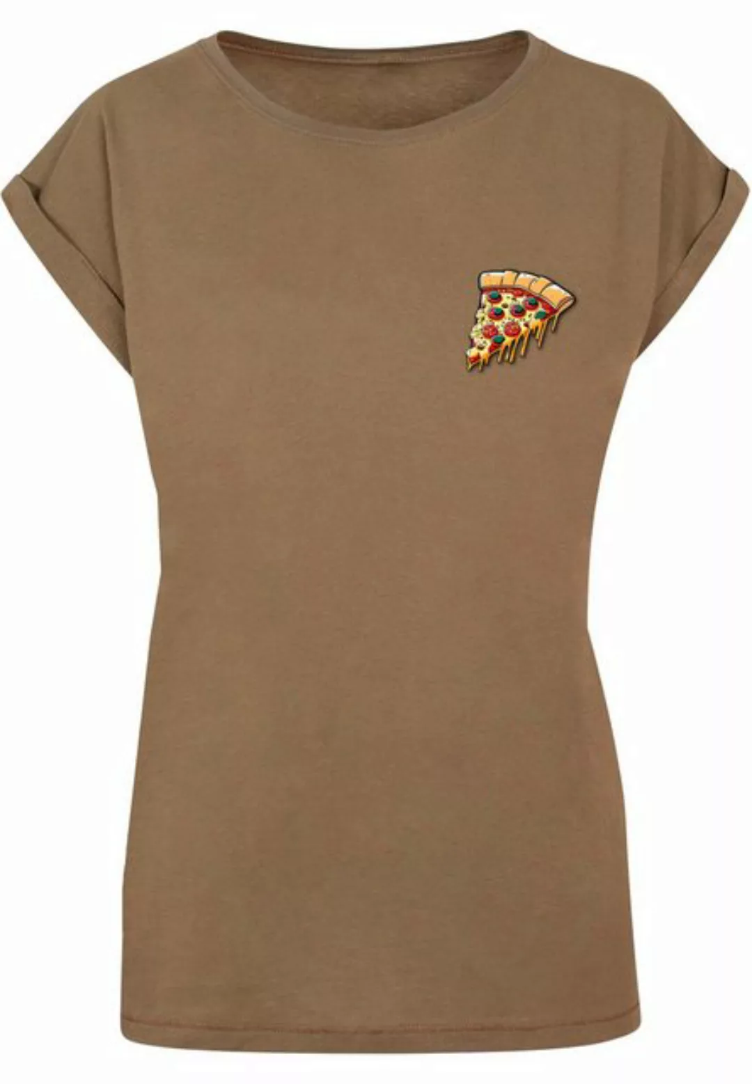 Merchcode T-Shirt Merchcode Damen Ladies Pizza Comic Extended Shoulder Tee günstig online kaufen