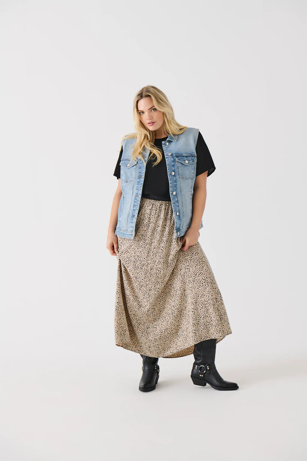 ONLY CARMAKOMA Maxirock "CARVENEDIG LIFE LONG SKIRT NOOS" günstig online kaufen