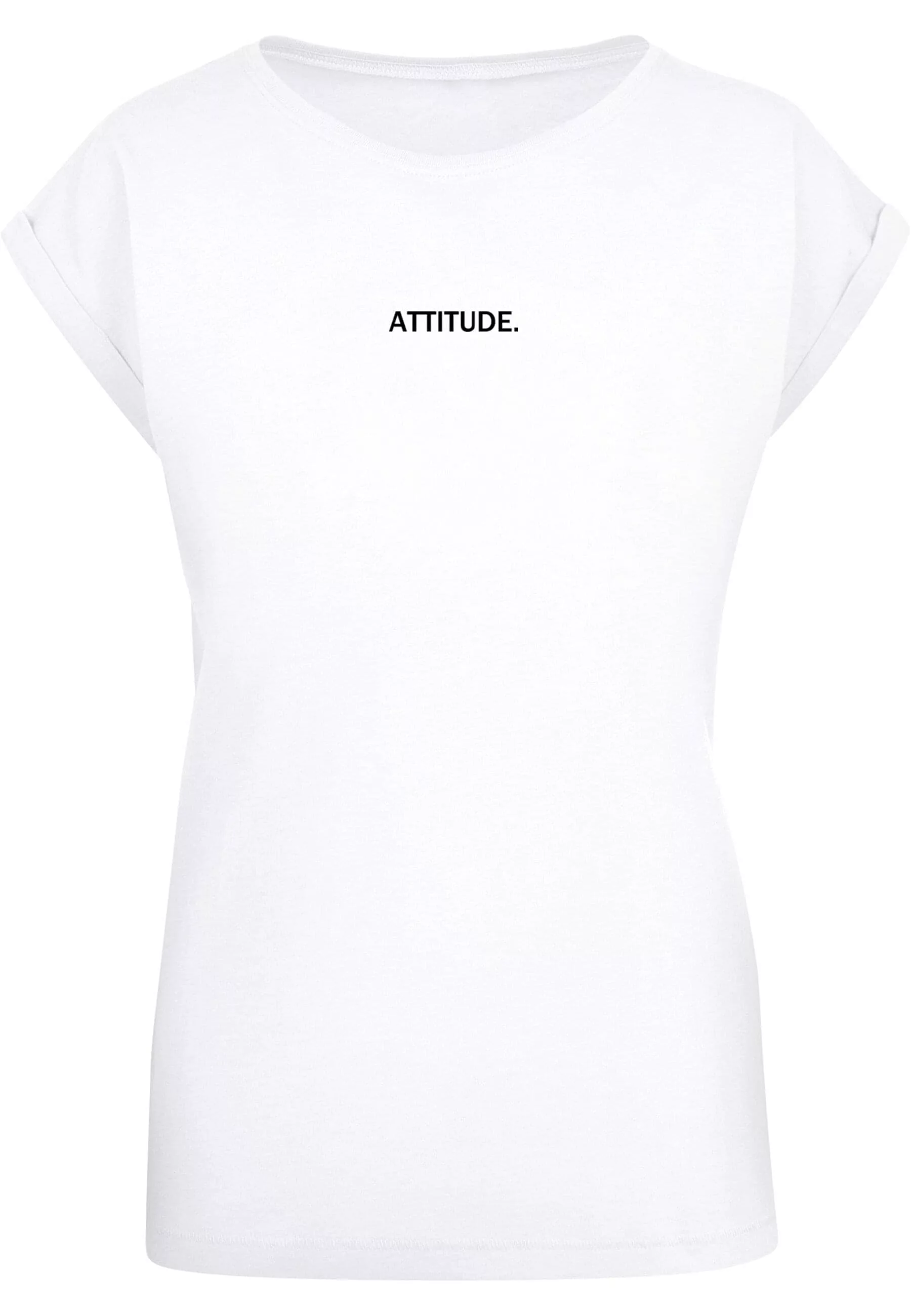 Merchcode T-Shirt "Merchcode Damen Ladies Attitude Extended Shoulder Tee" günstig online kaufen