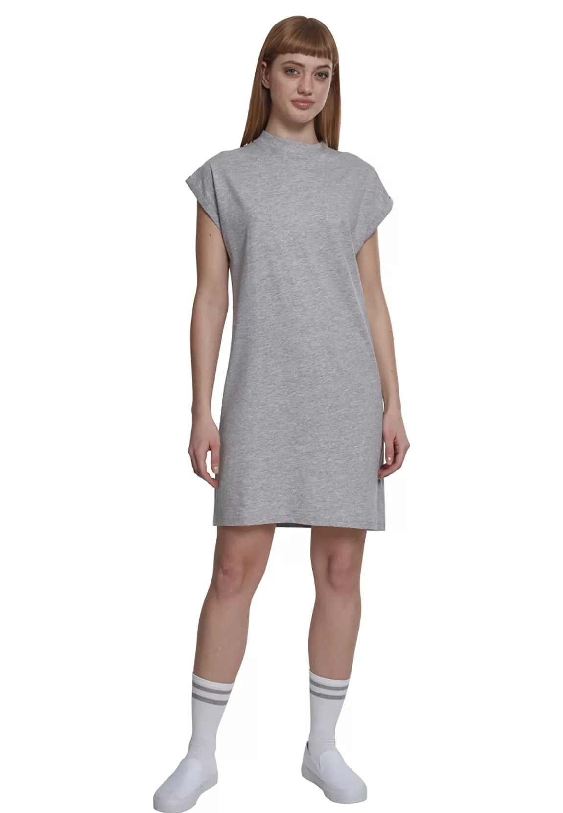 Urban Classics Kleid Damen LADIES TURTLE EXTENDED SHOULDER DRESS TB1910 Sch günstig online kaufen