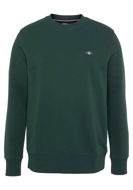 Gant Sweatshirt REG SHIELD C-NECK SWEAT mit Logostickerei auf der Brust günstig online kaufen