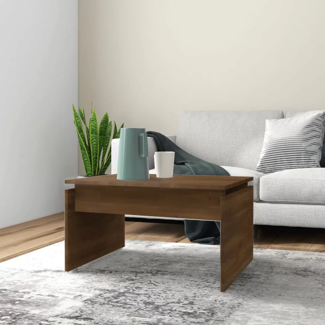 Vidaxl Couchtisch Braun Eichen-optik 68x50x38 Cm Holzwerkstoff günstig online kaufen