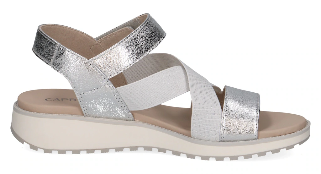 Caprice Keilsandalette, Riemchensandale, Sommerschuh, Bequemschuh mit Stras günstig online kaufen