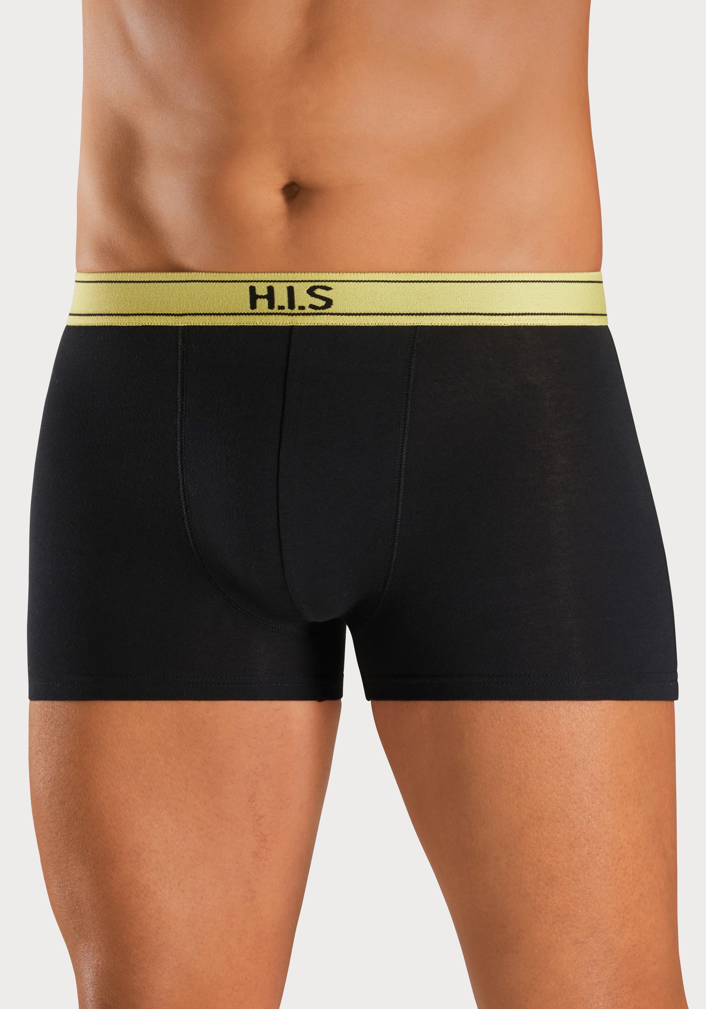 H.I.S Boxer "Boxershorts für Herren", (Packung, 5 St.), mit Steifen und Log günstig online kaufen