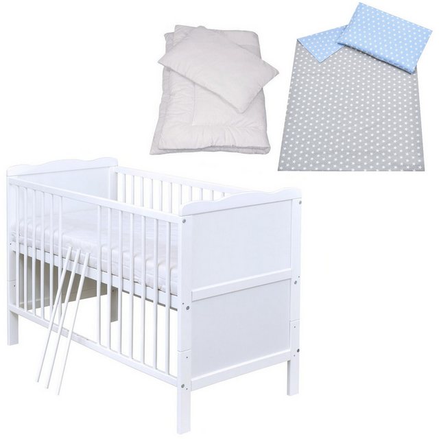 Baby-Delux Komplettbett Babybett Max Komplettset, 8-tlg., Kinderbett 60x120 günstig online kaufen