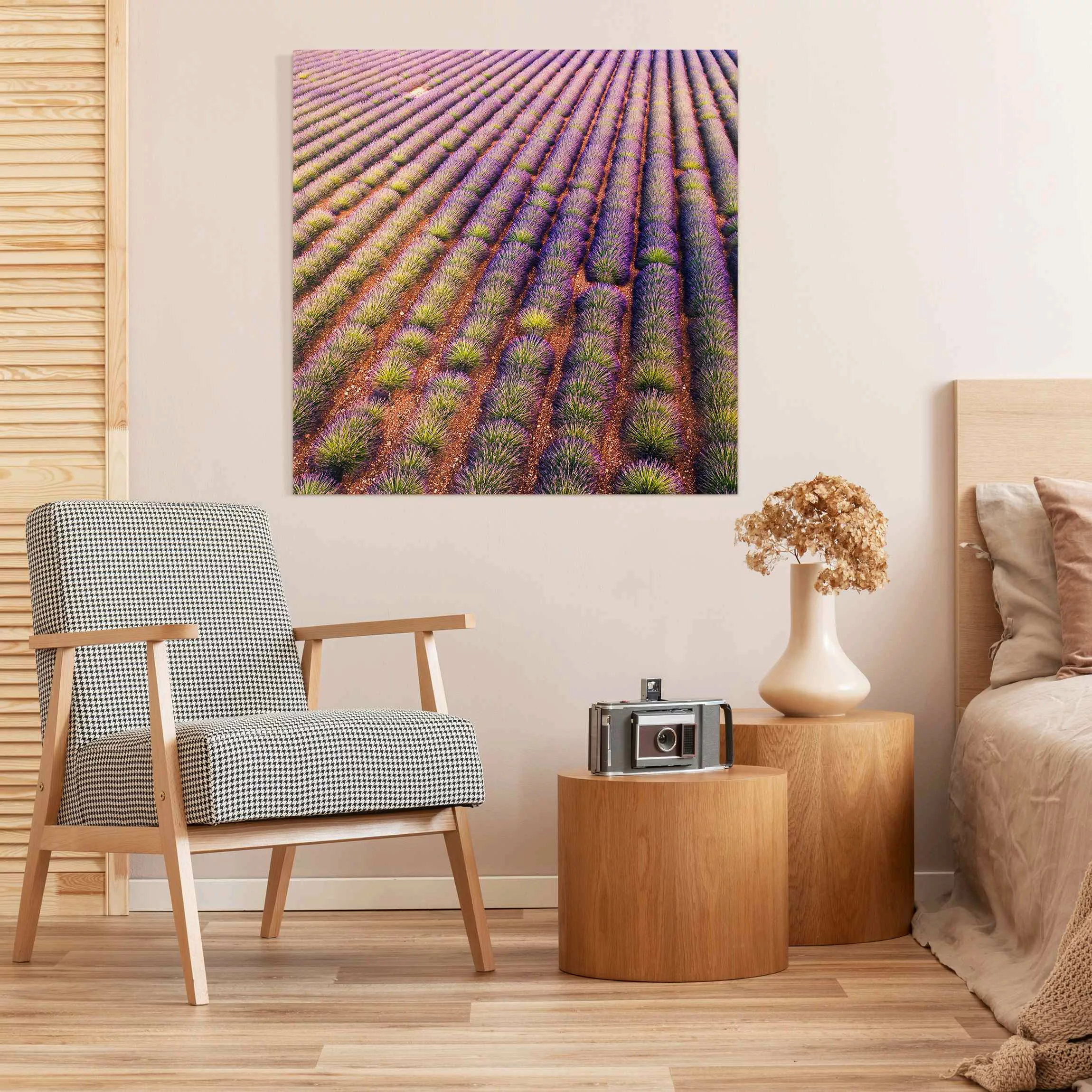 Leinwandbild Malerisches Lavendelfeld günstig online kaufen