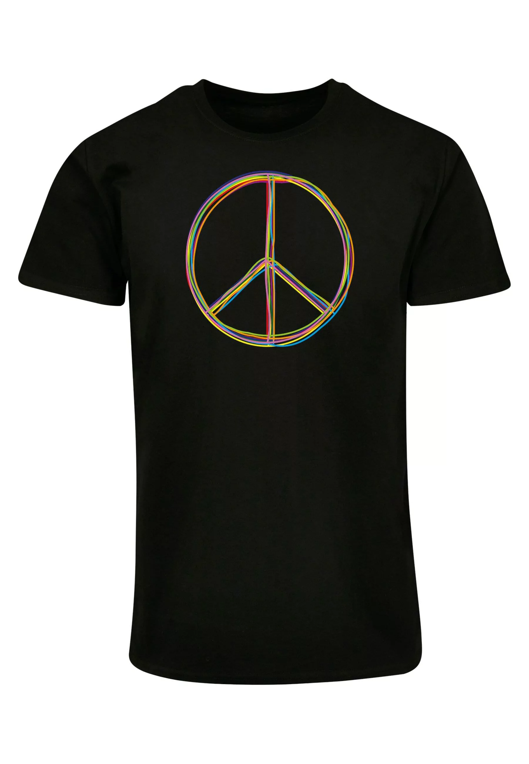 Merchcode T-Shirt "Merchcode Herren Peace Multicolor with Basic T-Shirt" günstig online kaufen