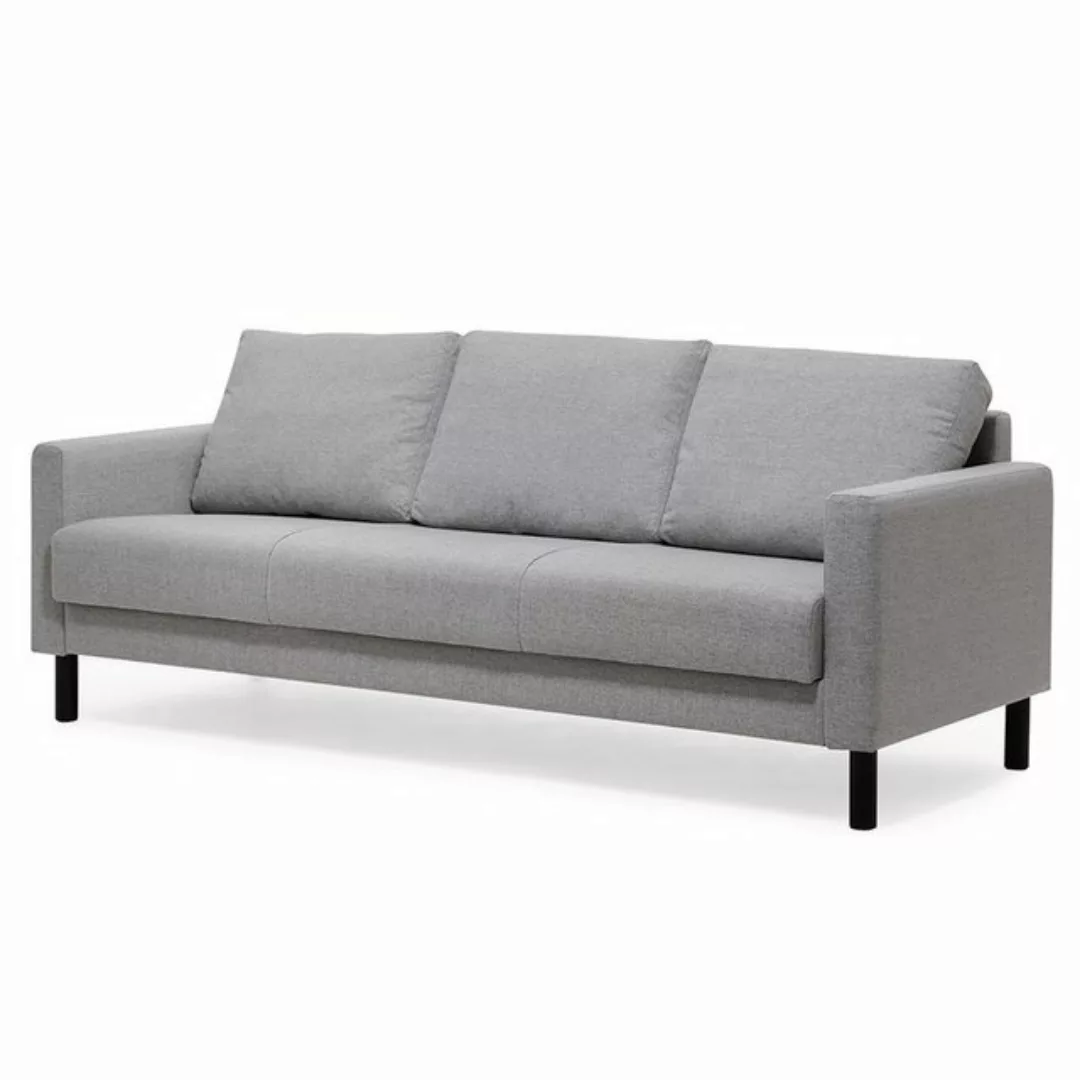 trendteam 3-Sitzer Click&Sit, Sofa Couch Polstersofa in Grau, werkzeuglose günstig online kaufen
