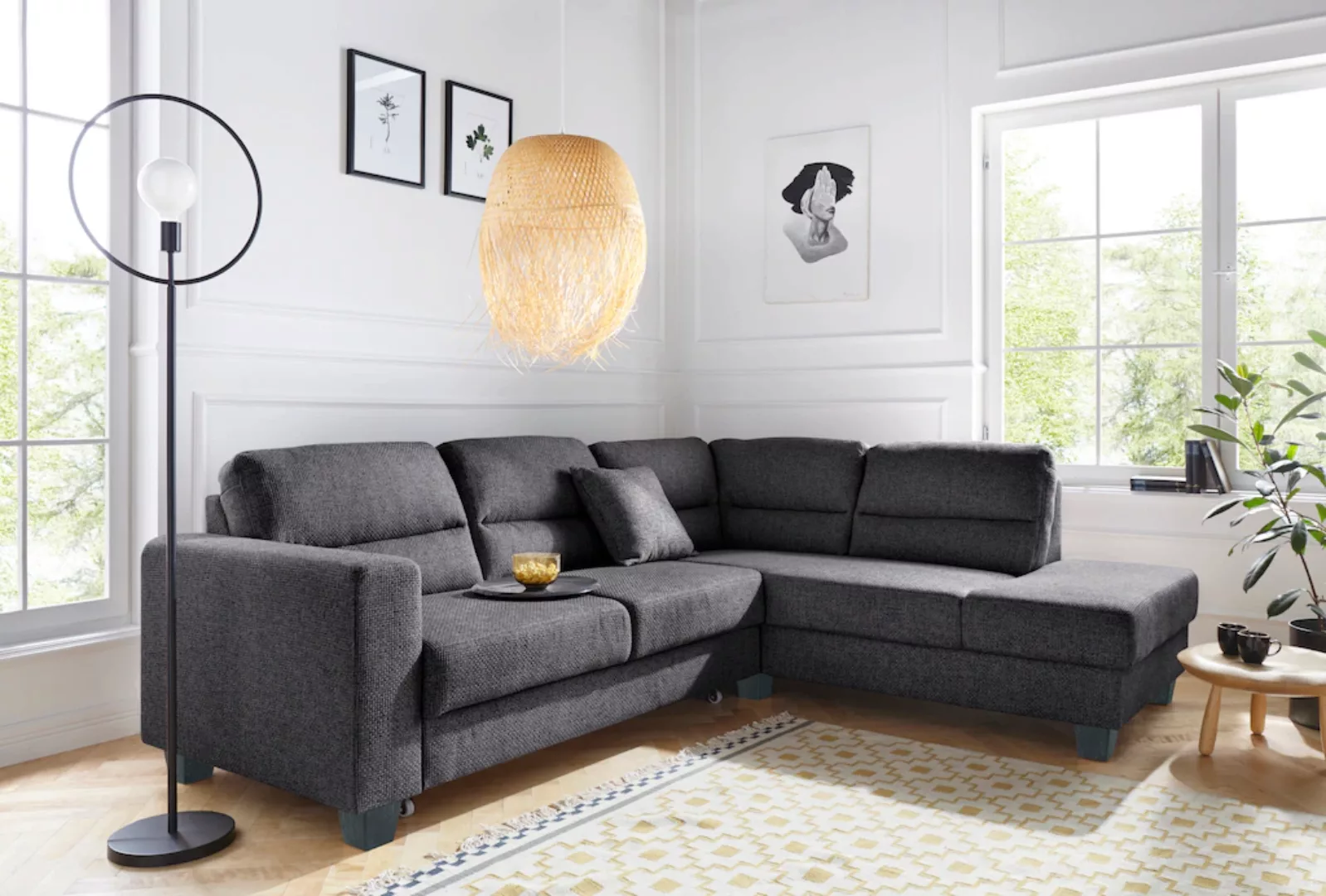 TRENDMANUFAKTUR Ecksofa "Chamber, L-Form", wahlweise mit Schlaffunktion günstig online kaufen