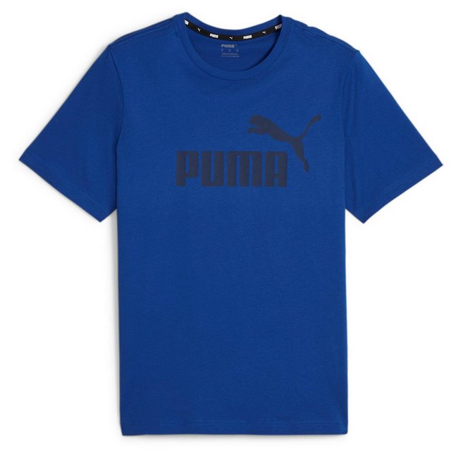 PUMA T-Shirt Herren T-Shirt - ESS Logo Tee, Rundhals, (Packung, 1er Pack) günstig online kaufen