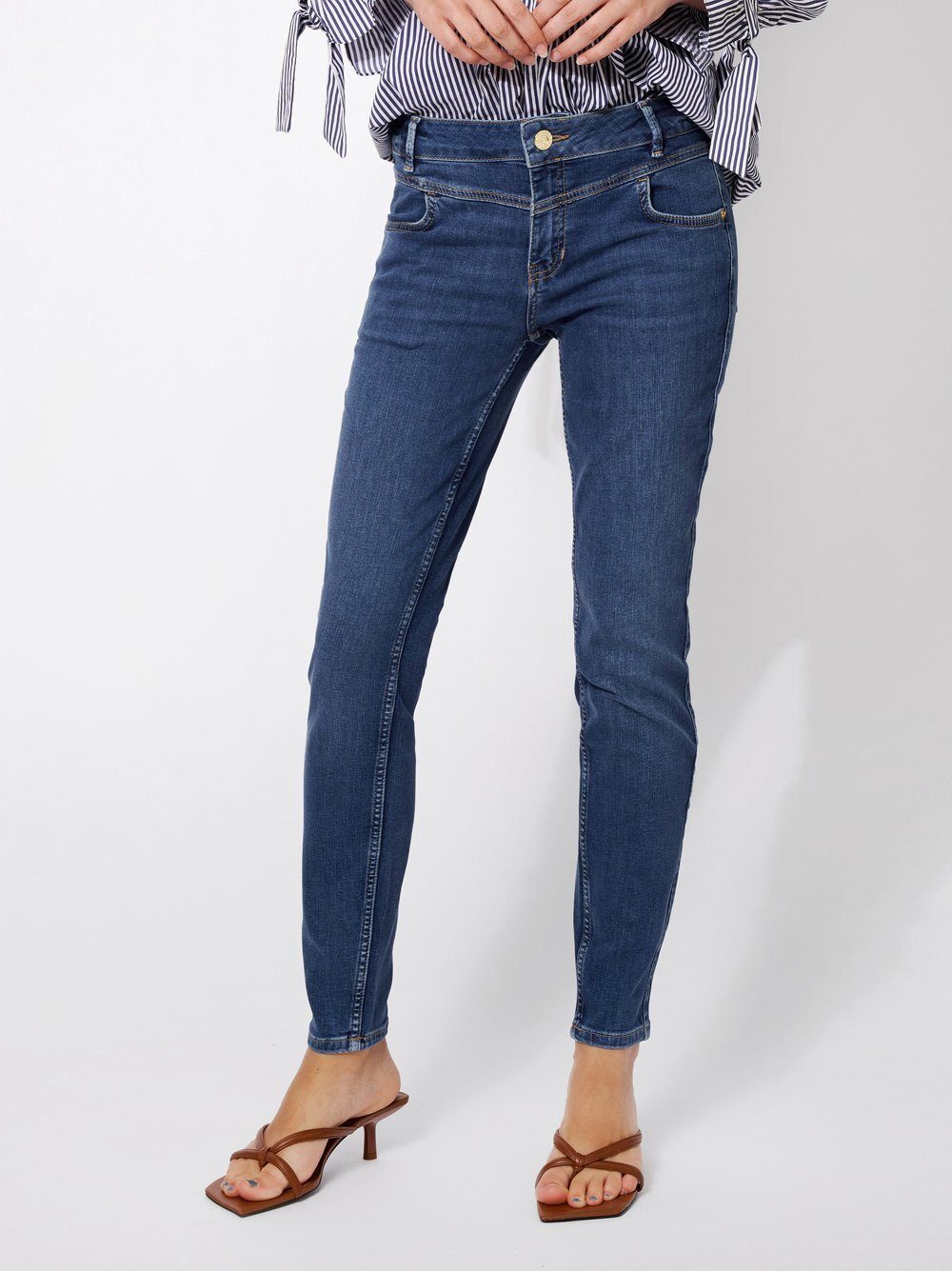 ROSNER 5-Pocket-Jeans Antonia_045 mit Hüftsattel vorne günstig online kaufen