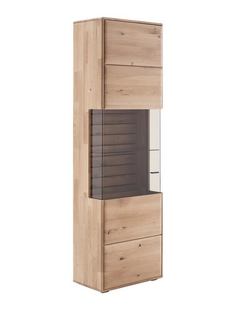 MCA furniture Vitrine Vitrine Girona, Ast / Balkeneiche, optional LED Beleu günstig online kaufen