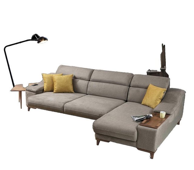 JVmoebel Ecksofa Sofa Couch Ecksofa L-form Polster Modern Wohnzimmer, 3 Tei günstig online kaufen